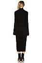 view 3 of 3 VESTIDO MIDI CON CUELLO ALTO in Black