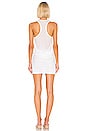 view 3 of 3 Racerback Blouson Dress in White
