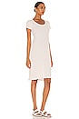 view 2 of 4 U Neck Short Sleeve Dress in Oyster