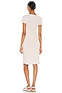 view 3 of 4 U Neck Short Sleeve Dress in Oyster