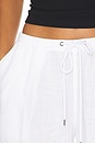 view 6 of 6 Pleated Linen Bermuda Short in White