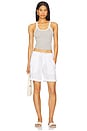 view 5 of 6 Soft Drape Utility Short in White