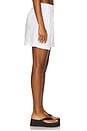 view 3 of 6 Lightweight Linen Elastic Short in White