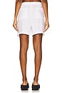 view 4 of 6 Lightweight Linen Elastic Short in White