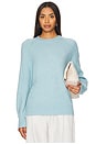 view 1 of 4 Cashmere Mock Neck Pullover in Baby Blue