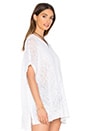view 2 of 5 TOP FORME PONCHO OPEN STITCH in White