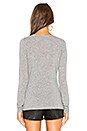 view 4 of 5 V Neck Cashmere Sweater in Heather Grey