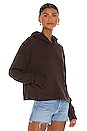 view 2 of 4 Relaxed Crop Hoodie in Mulberry