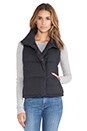 view 2 of 5 Down Filled Funnel Neck Vest in Black