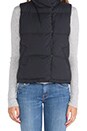 view 5 of 5 Down Filled Funnel Neck Vest in Black