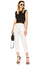 view 4 of 4 Contrast Cotton Pant in White