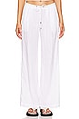 view 1 of 4 Wide Leg Relaxed Linen Pant in White