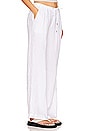 view 2 of 4 Wide Leg Relaxed Linen Pant in White