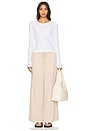 view 4 of 4 Oversized Matte Wide Leg Pant in Sand Dune