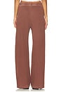 view 4 of 6 Wide Leg Sweatpant in Cedar Pigment