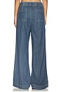 view 4 of 6 Denim Pleated Pant in Medium Wash