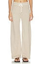 view 1 of 6 Wide Leg Sweatpant in Light Khaki