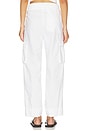 view 4 of 6 Cotton Lyocel Seersucker Stripe Pant in White