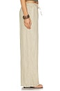 view 3 of 6 Paperbag Waist Linen Pant in Light Khaki