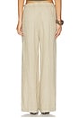 view 4 of 6 Paperbag Waist Linen Pant in Light Khaki