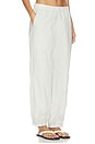 view 2 of 6 Stretch Poplin Parachute Pant in Salt in Salt Pigment