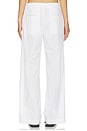 view 4 of 6 PANTALON EN COTON ET LIN STRETCH in White