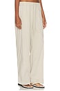 view 3 of 6 PANTALON EN COTON ET LIN STRETCH in Stone