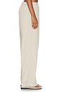 view 4 of 6 PANTALON EN COTON ET LIN STRETCH in Stone