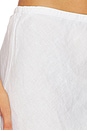 view 6 of 6 Lightweight Canvas Linen Skirt in White