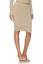 view 2 of 6 Melange Jersey Skirt in Coffee