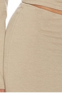view 6 of 6 Melange Jersey Skirt in Coffee