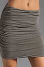 view 4 of 6 Linen Blend Ruched Mini Skirt in Burro