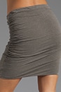 view 6 of 6 Linen Blend Ruched Mini Skirt in Burro
