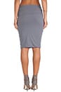 view 3 of 3 High Gauge Jersey Twisted Skirt in Quarry