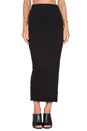 view 1 of 3 Long Cashmere Rib Skirt in Black