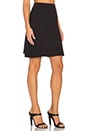 view 2 of 3 A-Line Brushed Jersey Skirt in Black