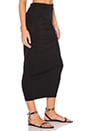 view 2 of 4 Shirred Tube Skirt in Black
