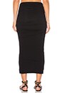 view 3 of 4 Shirred Tube Skirt in Black