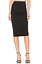 view 1 of 4 Shirring Pencil Skirt in Black