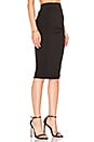 view 2 of 4 Shirring Pencil Skirt in Black