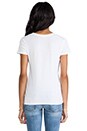 view 3 of 4 Classic Relaxed Casual Scoop Tee in White