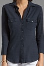 view 3 of 4 Soft Paneled Stripe Shirt in Navy/Deep in Navy & Deep