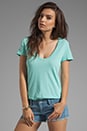 view 1 of 3 Relaxed Casual Tee in Cyan