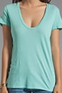 view 3 of 3 Relaxed Casual Tee in Cyan