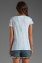 view 2 of 4 Ghost Dye Casual Tee in Cyan