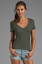 view 1 of 3 Causal Tee with Reverse Binding in Alligator