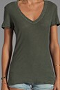 view 3 of 3 Causal Tee with Reverse Binding in Alligator