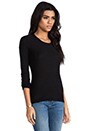 view 2 of 4 Long Sleeve Crew in Black
