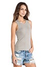 view 2 of 4 Inside Out Tomboy Tank in Shadow