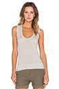 view 1 of 3 Narrow Scoop Neck Tank in Heather Grey